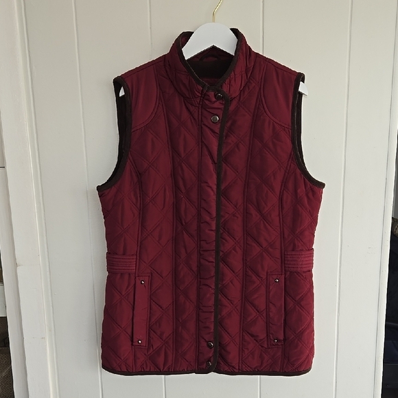 Weatherproof Jackets & Blazers - Weatherproof 1948 Women's Quilted Burgundy Vest Size L